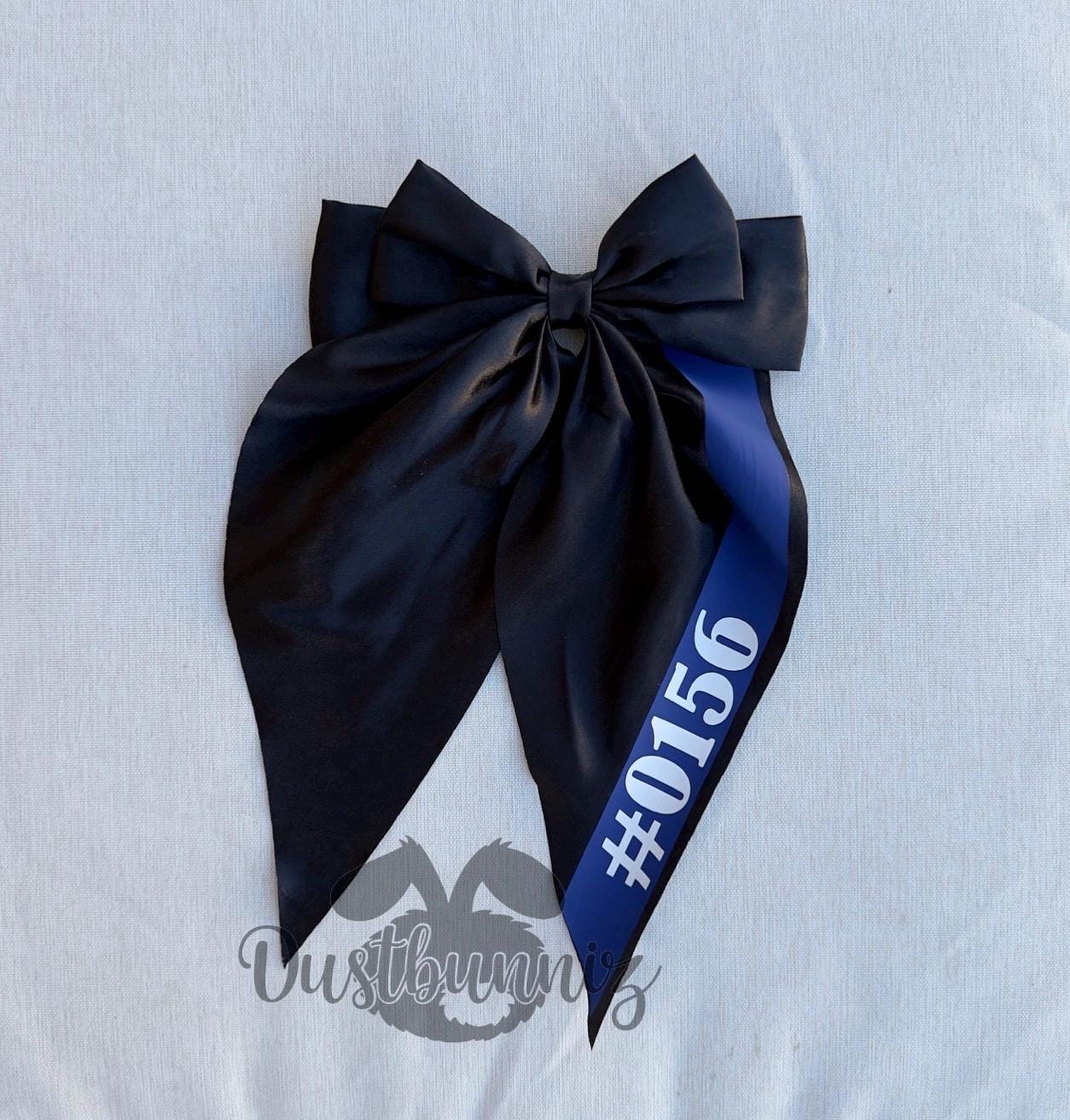 Thin Blue Line Bow Clip Custom MEDIUM