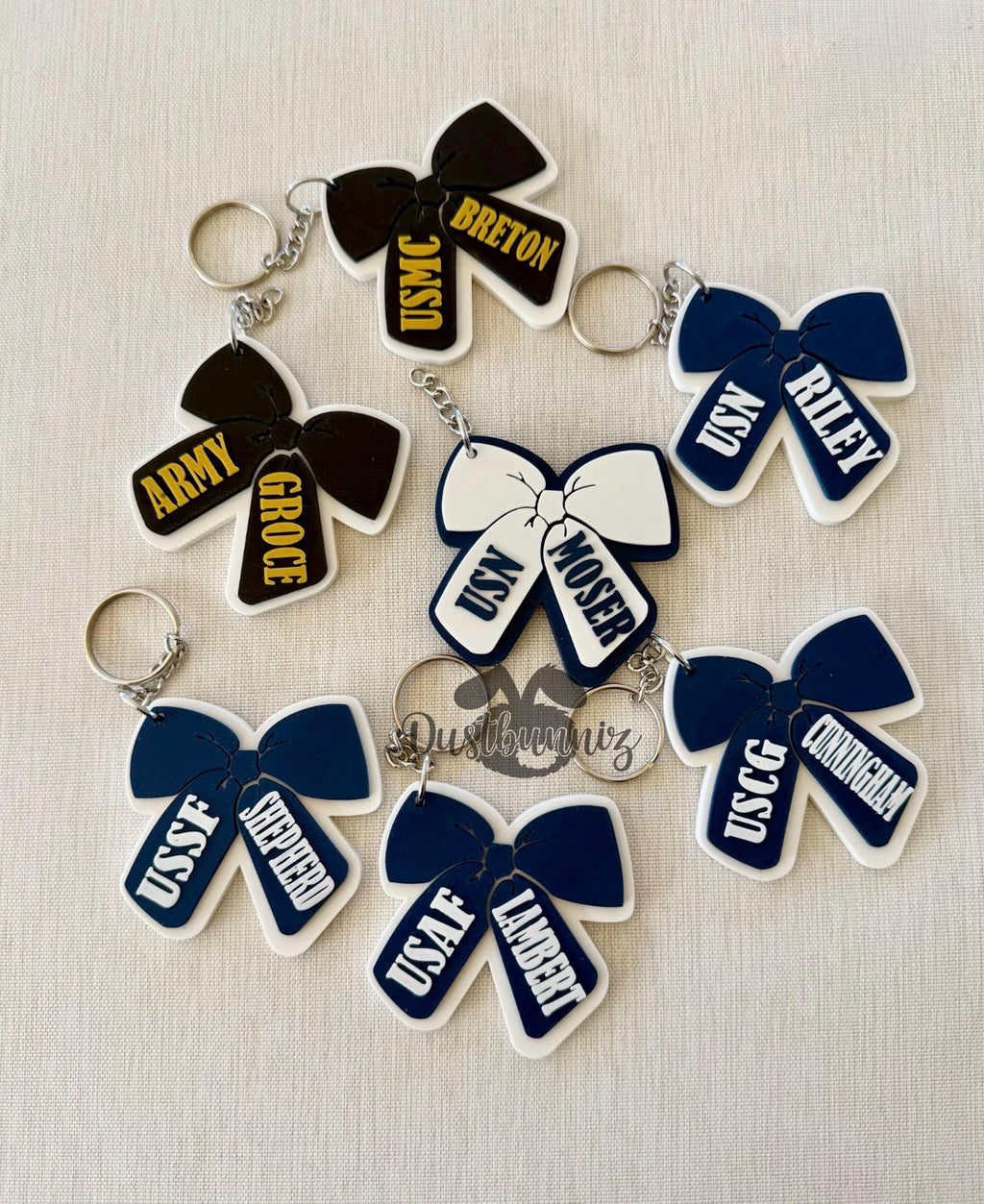 3D Printed Military Bow Keychain