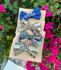 Military Bow Clip Custom Embroidery