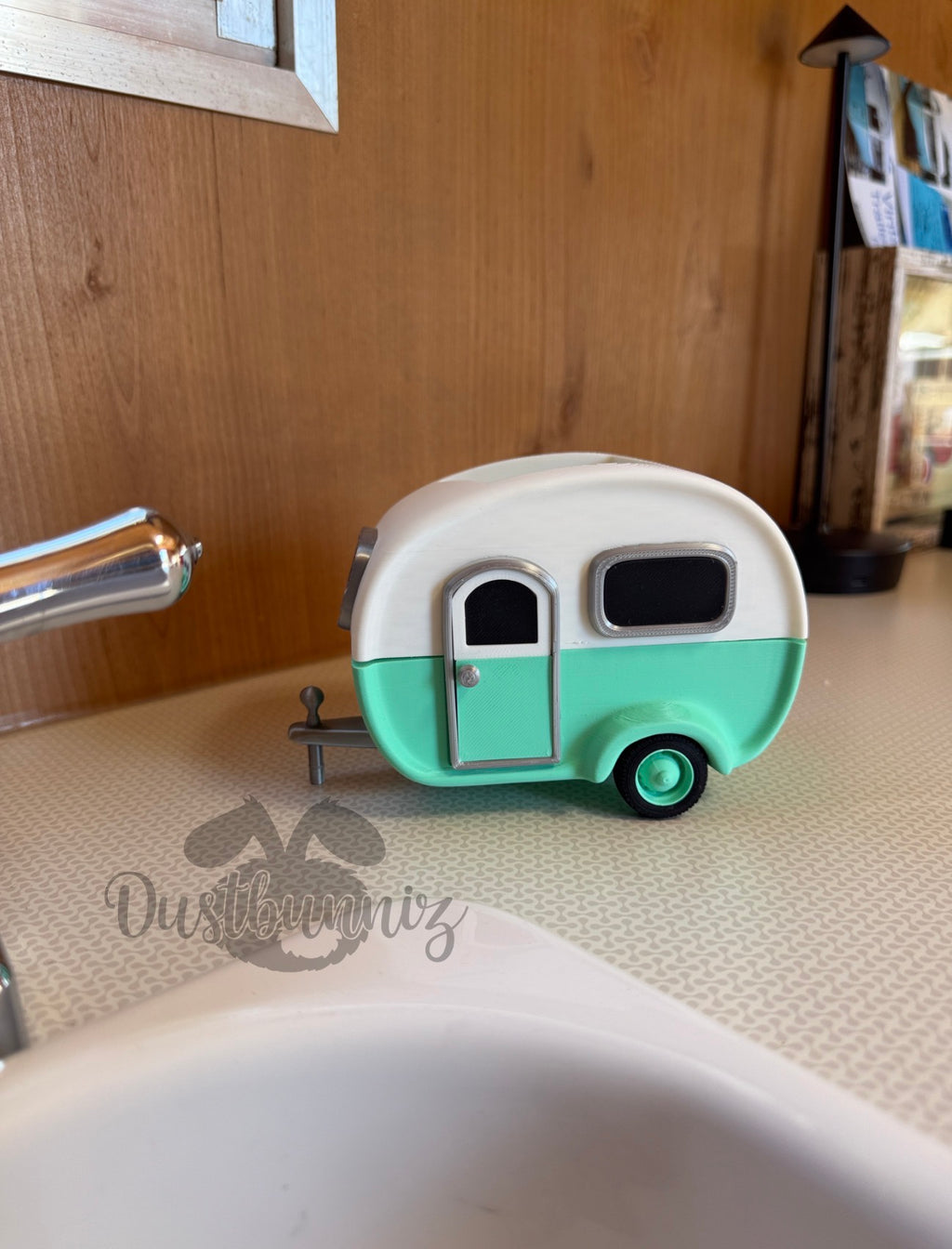 Vintage Camper B&BW Soap Holder