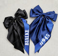 Thin Blue Line Bow Clip Custom MEDIUM