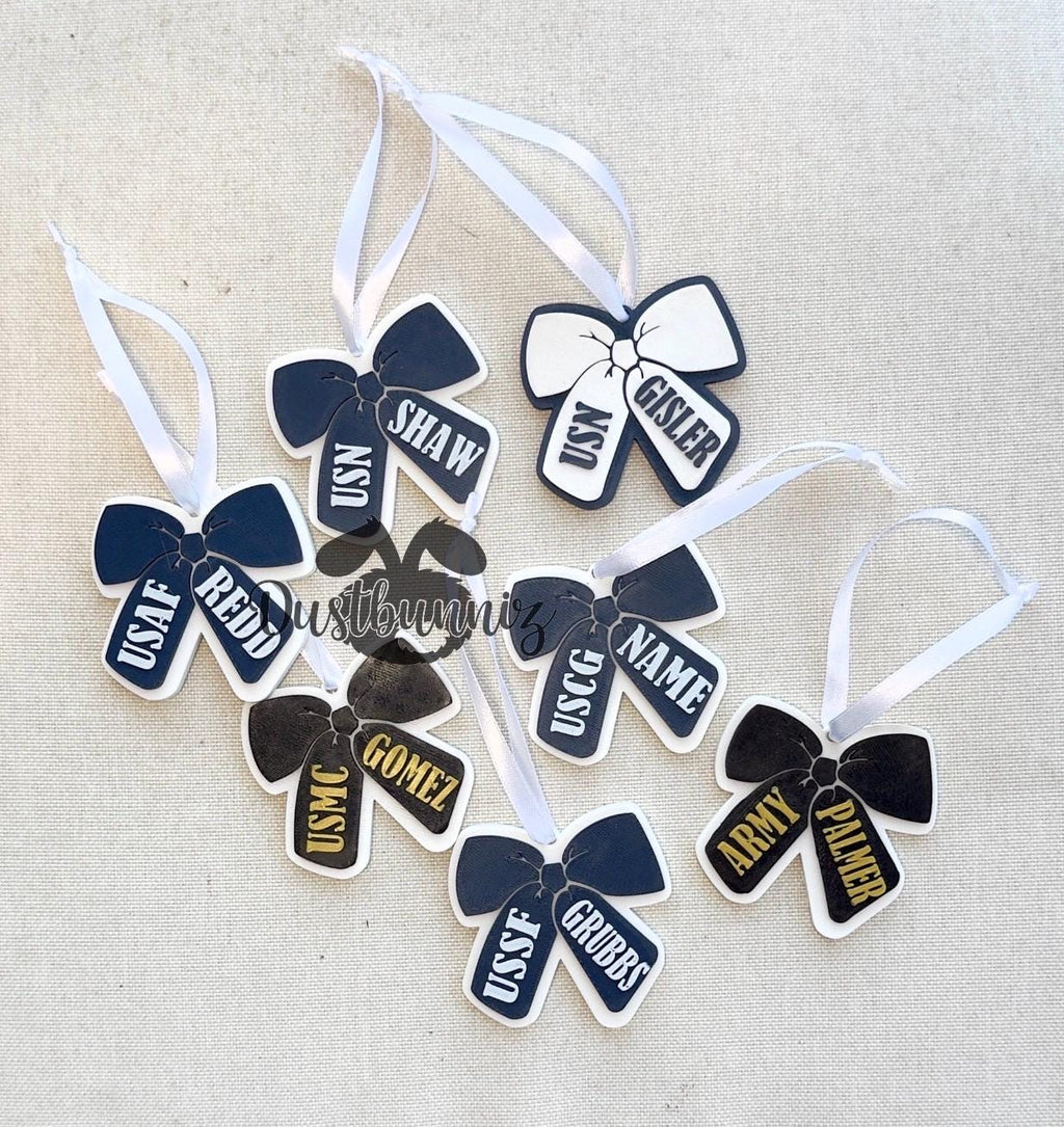 3D Printed Military Bow Ornament