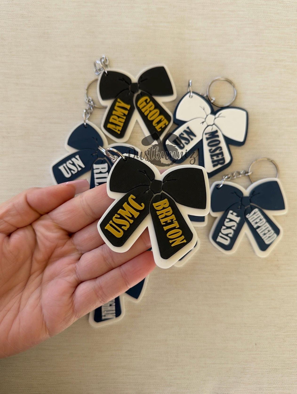 3D Printed Military Bow Keychain